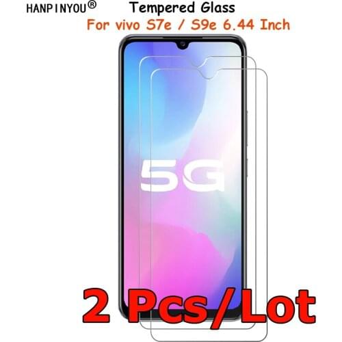 2 Pcs/Lot For vivo S7e 6.44" Clear Tempered Glass Screen Protector Ultra Thin Explosion-proof Protective Film