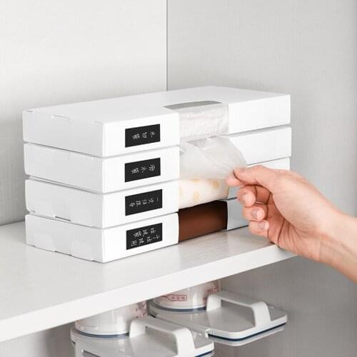2021 New Home Desk Drawer Can Be Labeled Folding Garbage Bag Storage Box Kitchen Bathroom Opening Finishing Box Hot Sale Tools