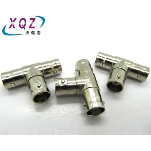 5 pcs RF Coaxial 50 Ohm T Type BNC Female/Male to Dual Female Adapter 3 Way RF Coaxial Connector Splitte