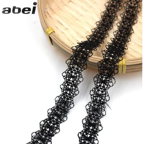 5yards 1.9cm polyester water soluble embroidered lace trims Home Wedding Craft Decoration Garment Apparel Accessories