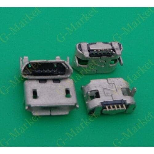 50pcs 5 pin micro mini usb connector jack socket charger charging port dock plug For Blackberry Q5 replacement