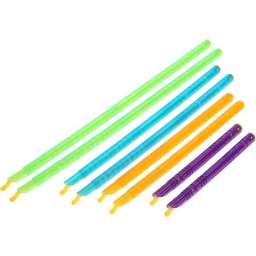 8PCS Plastic Bag Clip Seal Stick Storage Bar Storage Bag Househoud Sealer Clamp Snack Fresh Food Rod Clip Kitchen Tools