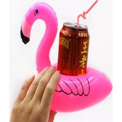 3 Piece Flamingo Drink Holder Pool Float Inflatable Floating Swimming Pool Beach Party Kids Swim Beverage Holders For phone cup