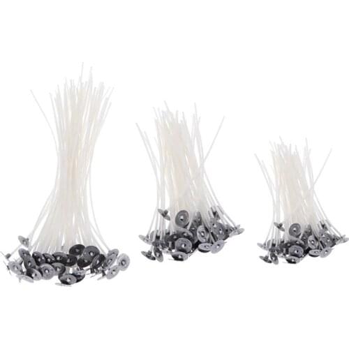 150pcs Candle Wicks Pre-waxed Wicks Candle Making Wicks 8cm 10cm 15cm