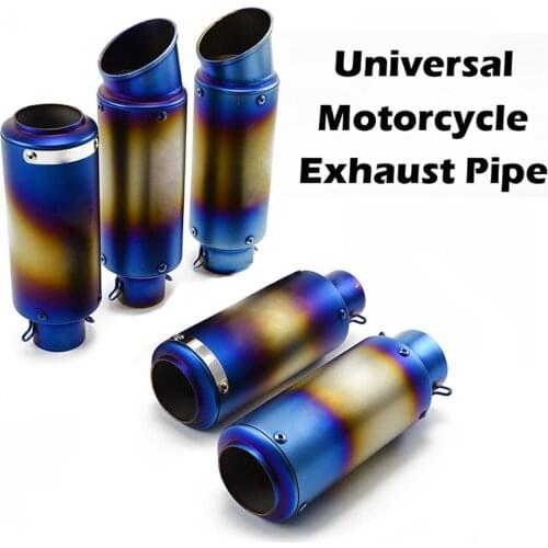 51mm 61mm Motorcycle Exhaust Pipe Dirt Bike Muffler Moto Escape for Kawasaki Z900 Z1000 Ninja 300 Tmax 500 GSXR 750 MT-07 R6 R1