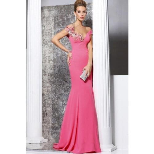 New vestido de festa longo robe de soiree fashion hot long cap sleeve Formal lace appliques evening mother of the bride Dresses