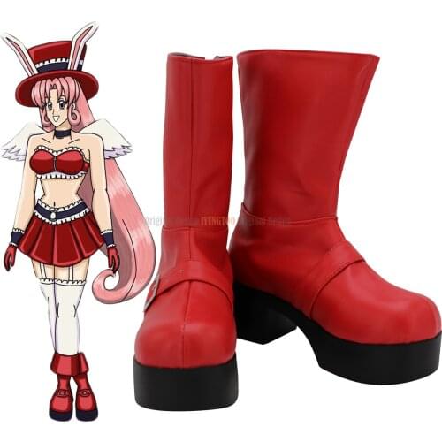Moe Rikyo Shoes Cosplay Full Moon o Sagashite Meroko Yui Cosplay Boots Red Shoes Custom Made