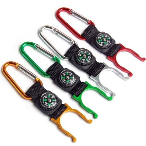 Hanging bottle buckle with compass mountaineering buckle, hook hung at 7612