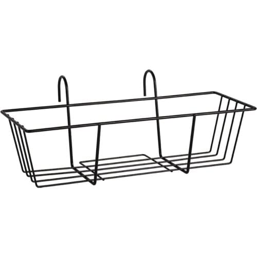 Hanging Baskets Planter Railing Planter the Rail Fence Pots Stand Railing Planter Baskets for Balcony Porch Fence