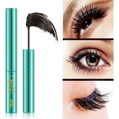 Fiber Black Mascara Long-lasting Eyelashes Waterproof Thick Lengthening Eye Lashes Extension Cosmetic Makeup Tool