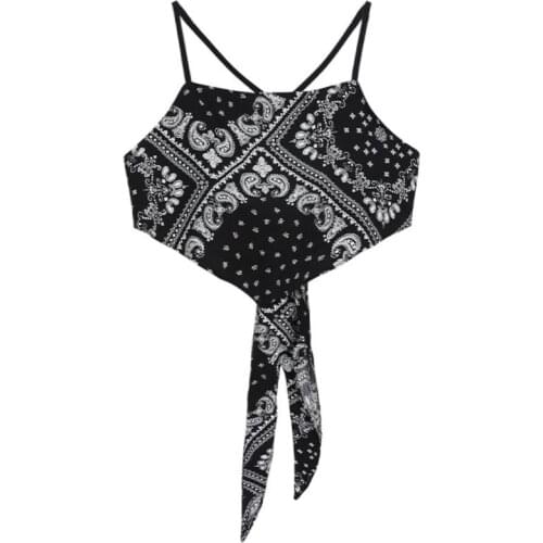 Paisley Womens Outer Wear 2021 Spring and Summer New Korean Style Bow Short Vest All-Matching Niche Top