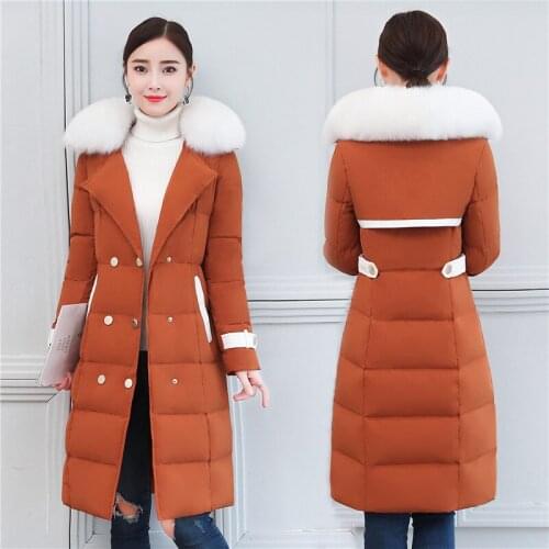 Womens Down Jacket Winter Coat Female 2020 Korean Thick Duck Down Coats with Fox Fur Collar Ladies Outwear Hiver 5