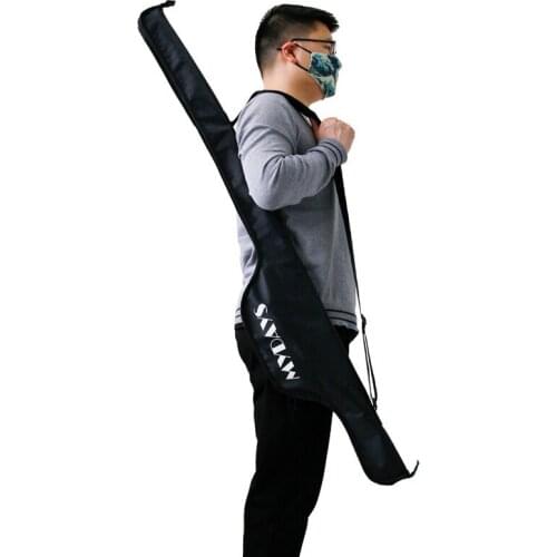 1pcs One-shoulder Fishing Bag Black Waterproof and Moisture-proof Foldable Sea Fishing Rod Holder Fishing Gear Storage Bag