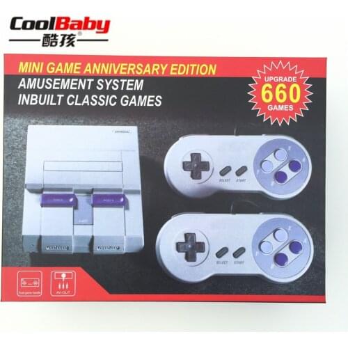 10PCS AV-USB Interface Dual Gamepad Controls Retro Family Classic Handheld Game Players Built-in 660 Games Mini TV Game Consol