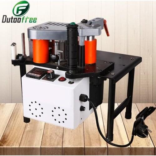 Manual Edge Banding Machine Double Side Gluing Portable Edge Bander Woodworking Edge Banding Machine 110V/220V 1100W