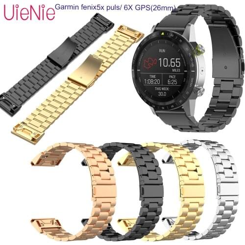 26mm Three-Bead Quick Release Strap Belt For Garmin fenix5x Puls/ 6X GPS Replacement Wristband With Head Grain Split Accessories
