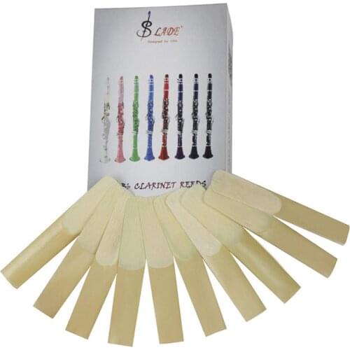 10Pcs/ Box Strength 2.5 Clarinet Reeds Woodwind Instrument Parts Accessories for Saxophone