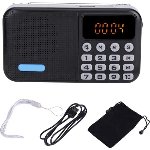 DAB Digital Radio DAB+ FM Radio Bluetooth Receiver Protable Pocket Stereo TF 32G With Battery