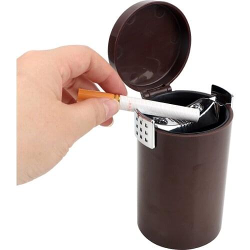 Cigarette Smoke Holder Auto Trash Bin Portable Multifunction Storage Cup Holder Car Ashtray Cigar Ash Tray Smoke Ash Cylinder