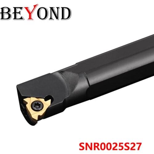 BEYOND SNR0025S27 SNR0025 S27 Internal Threading Lathe Tool Holder SNR Carbide Inserts Shank Boring Bar Turning Cutter CNC