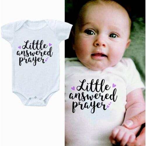 Baby Girl Little Answered Prayer Bodysuit Baby Shower Gift New Baby Newborn Newborn Bodysuit Going Home Outfit