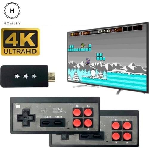 Homlly 4K Retro Video 600 Game Console with Wireless Controller