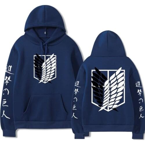 2020 Hot Japanese Anime Graphic Hoodies Men Kawaii Attacking Giant Demon Slayer Attack on Titan Harajuku Sweatshirt Unisex Male