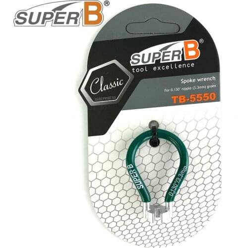 SUPER B Bike Spoke Wrench Tools TB-5550 For 0.130'' / 3.3mm Nipples Bicycle Repairment Tools