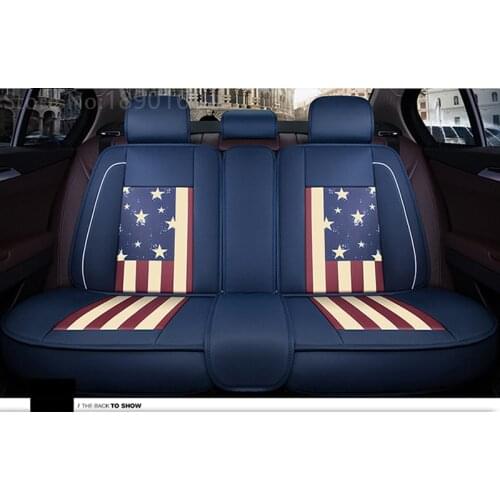 Only Leather car rear seat covers For Ford mondeo Focus Fiesta Edge Explorer Taurus S-MAX auto accessories car styling