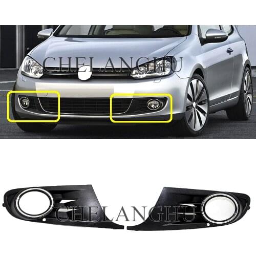 New Grille Cover For VW Golf 6 MK6 2009 2010 2011 2012 2013 Car-Styling Fog Light Fog Lamp Vent Grille Cover