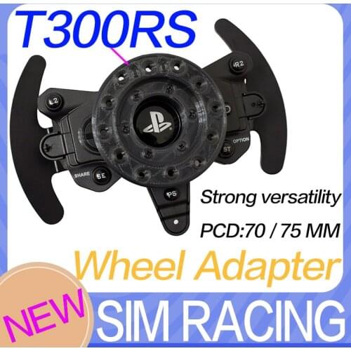 T300RS Steering Wheel Adapter SIMRACING PCD 70 or 75 THRUSTMASTER T300 sim racing th8a 100% infill PADDLE SHIFTER ADAPTER MOD