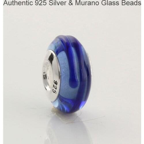 Fits For Pandora Charms Bracelets Original 100% 925 Sterling Silver Jewelry Murano Glass Beads Free Shipping