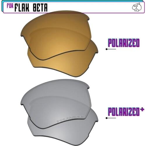 EZReplace Polarized Replacement Lenses for - Oakley Flak Beta Sunglasses - Sir P Plus-GunmetalP