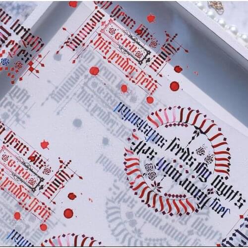 Listening To Your Silence Washi Tape for Card Making Bullet Journal DIY Scrapbooking Decorative Sticker