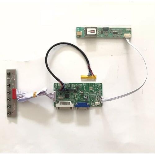 RT2281 DVI VGA LCD Controller Board for 10.4 inch 1024x768 CLAA104XA01CW CCFL TFT LVDS Monitor Kit Easy to DIY