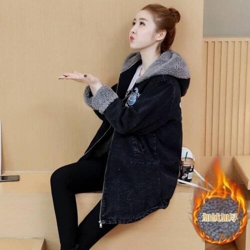 Womens Jacket 2021 New Winter Warm Coat Long Sleeve Zipper Hooded Parkas Thicken Space Cotton Casual Top Female Costume Outwear