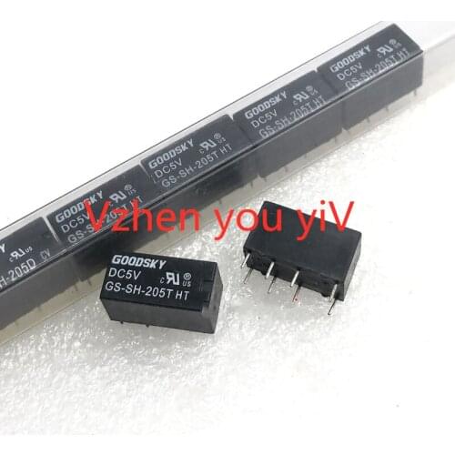 50pcs/lot Relay FOR GOODSKY GS-SH-205T GS-SH-209D 5V 9VDC 8PIN new double open double close