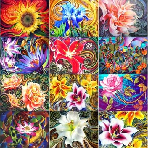 AZQSD DIY Diamond Embroidery Sunflower Mosaic Handmade Gift Diamond Painting Flower Home Decor Picture Of Rhinestones