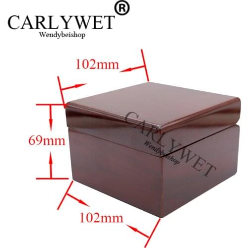 CARLYWET Wholesale Fashion Luxury Wood Watch Box Jewelry Storage Case Gift Box With Pillow For Rolex Omega IWC Panerai Breguet
