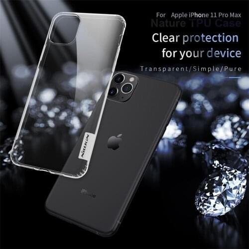 Nillkin Cover For iPhone 11 Pro Max Case Nature Transparent Clear Soft Silicon TPU Back Cover for iPhone 11 Pro For iPhone 11