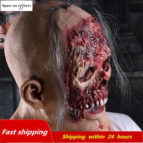 Skull Skeleton Halloween Mask Bloody Zombie Halloween Decorations Haunted House Cosplay Skull Horror Halloween Party Supplies