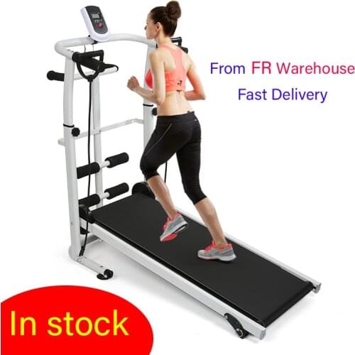 Home Treadmills Multi-function Gym Stepper Walking Fitness Body Building Running Machine With Waist Plate Drawstr HWC