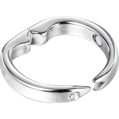 Anti Snore Ring Treatment Reflexology Against Snoring Device Stop Intoxicated Sleep Better Silver Color Finger Ring Jewelry