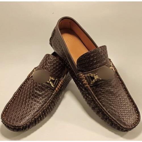 Spring Summer NEW Mens Loafers Comfortable Flat Casual Shoes Breathable Slip-On Soft Leather luxury Driving Shoes Moccasins