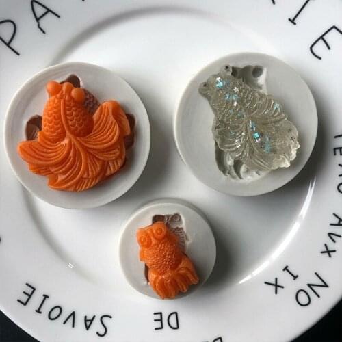 Small Medium & Large Goldfish Fondant Mold Cake Decoration Mold XGY-32