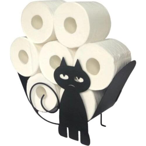 Metal Tissue Toilet Roll Paper Holder Stand Loo Roll Rack for Bathroom Kitchen Toilet Paper Storage Organizer Home Decor