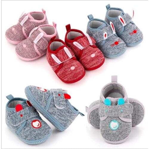 Fashion Autumn Winter Baby Shoes Soft Cotton First Walkers Antislip Newborn Casual Shoes Lovely Cartoon Boys Girls Sneakers