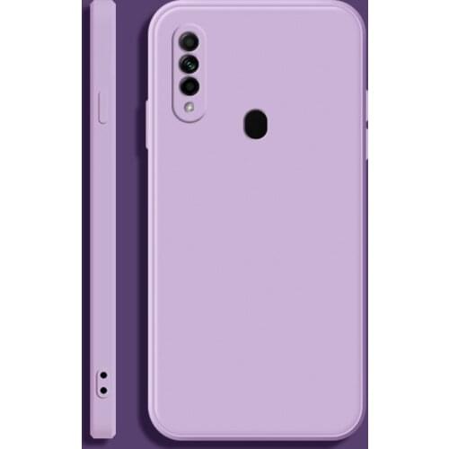 For OPPO A31 2020 Soft TPU Silicone Protective Square Phone Casing Simple Purea Colors Back Cover Fundas