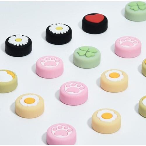 New Cute Girl Love Thumb Stick Grip Cap Joystick Cover For Nintendo Switch NS Lite Joy-Con Controller Nintend Thumbstick Case