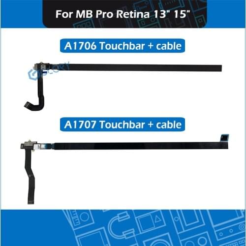 New A1706 A1707 Touchbar For MacBook Pro Retina 13'' 15" Touchbar with cable 2016 2017